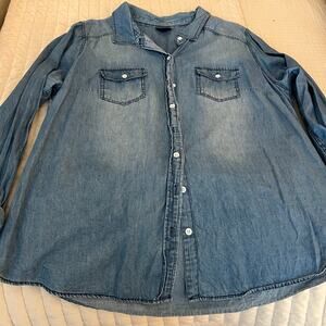 Torrid denim button down 1